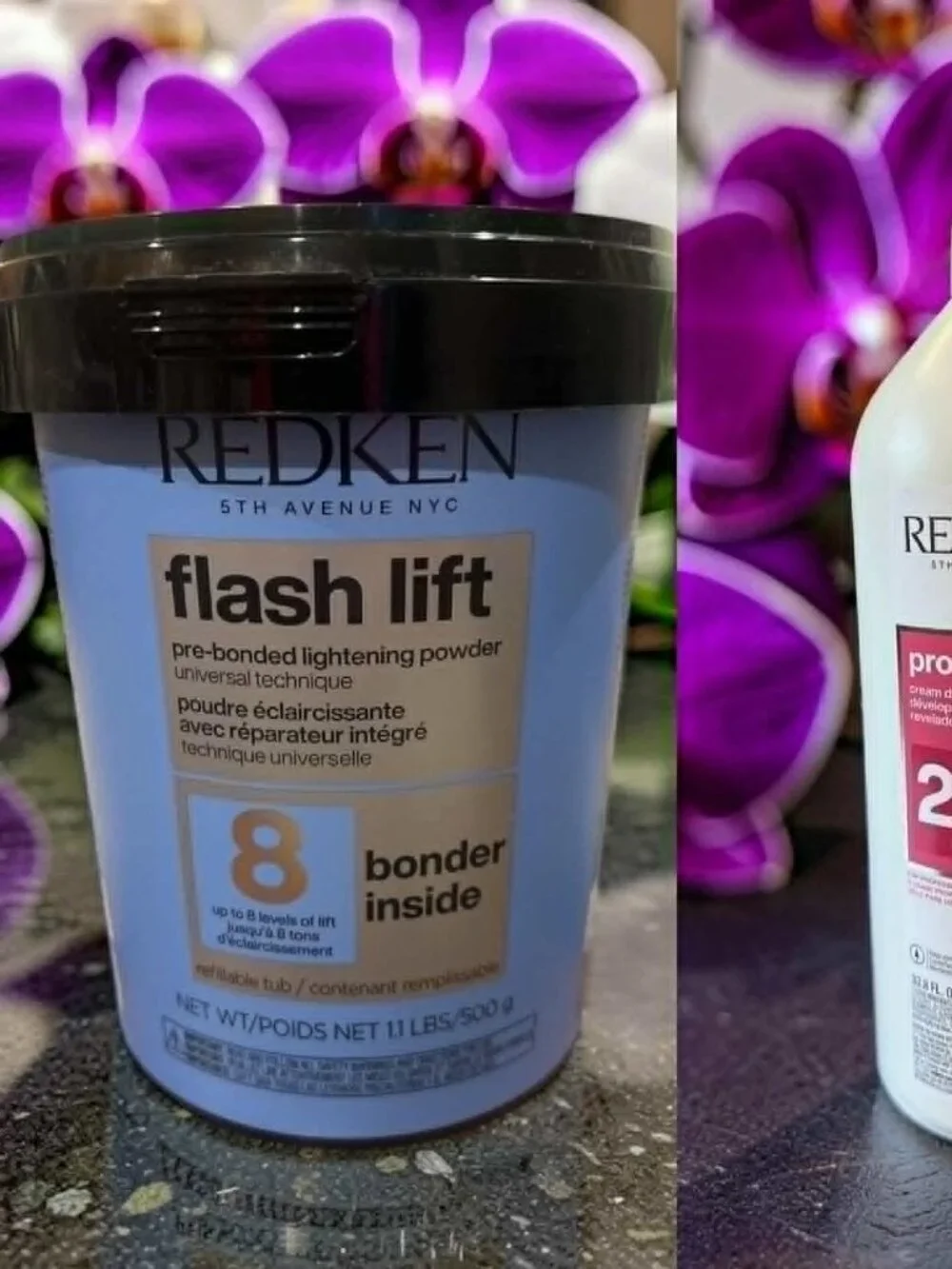 Redken Flash Lift Up to Level 8 Bonder Inside 1.1 lbs Pro Oxide 20 Vol Developer